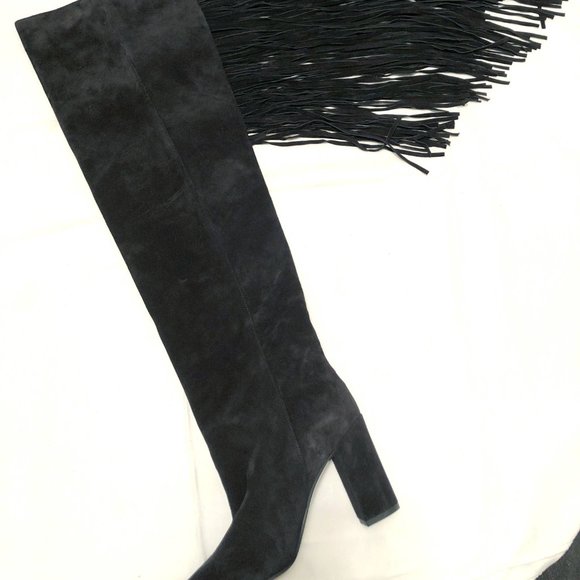 Chloe Qaisha Fringed Over-the-Knee Boot - Picture 4 of 12